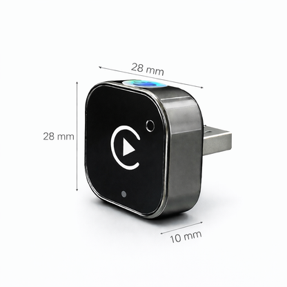 Driver using wireless CarPlay with North-Link adapter